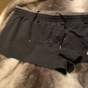 Womens Nike Running Shorts Black Size Medium